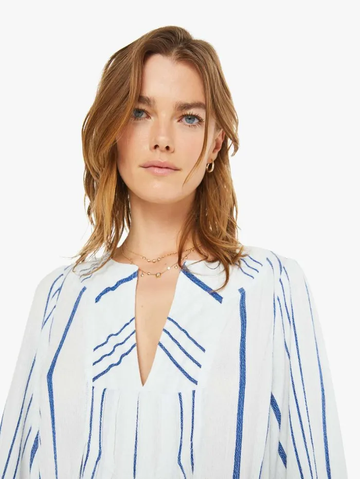 Women Mother Denim Ellys Dress Cloud Blue Women Mother Denim Ellys Dress Cloud Blue