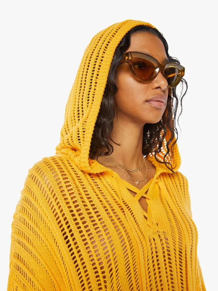 Women Mother Denim Elowen Cotton Cashmere Hoodie Marzipan
