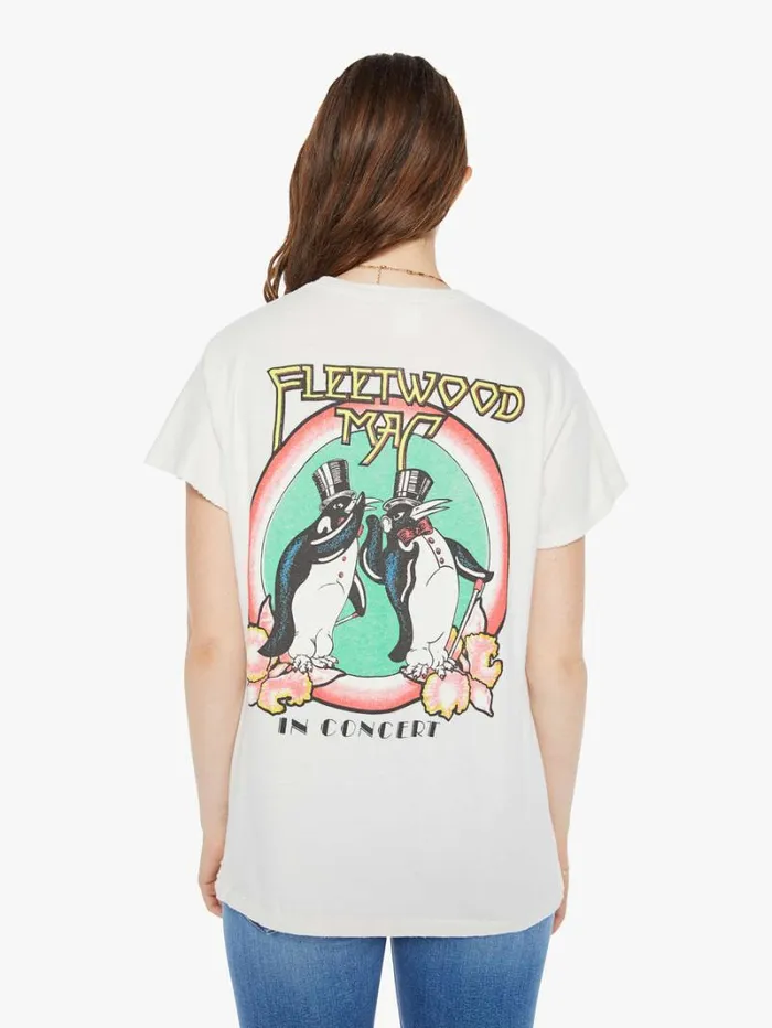Women Mother Denim Fleetwood Mac Tee Vintage White Women Mother Denim Fleetwood Mac Tee Vintage White