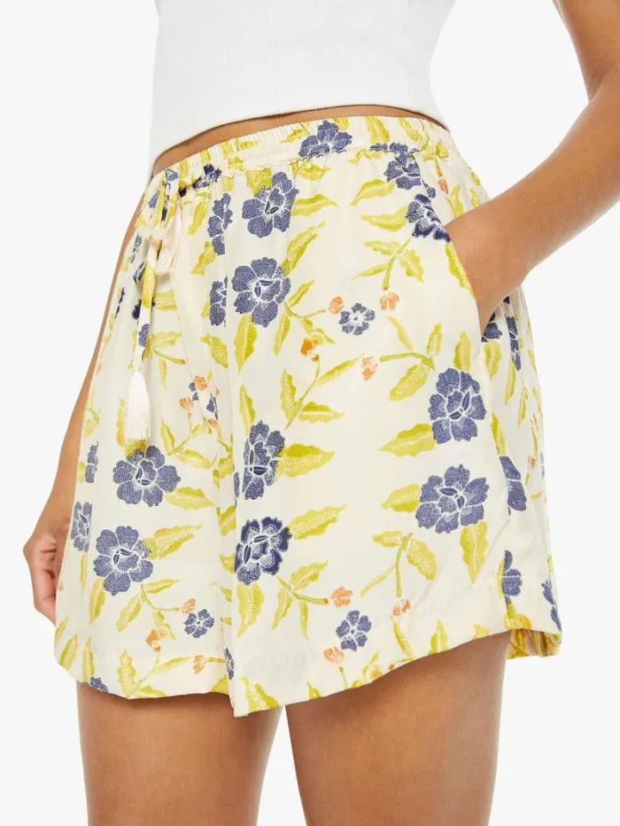 Women Mother Denim Jasper Shorts Prairie Indigo