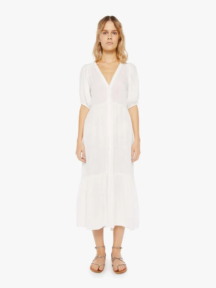 Women Mother Denim Lennox Dress White