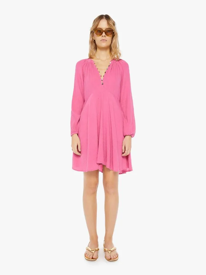 Women Mother Denim Lucinda Dress Rose Lake