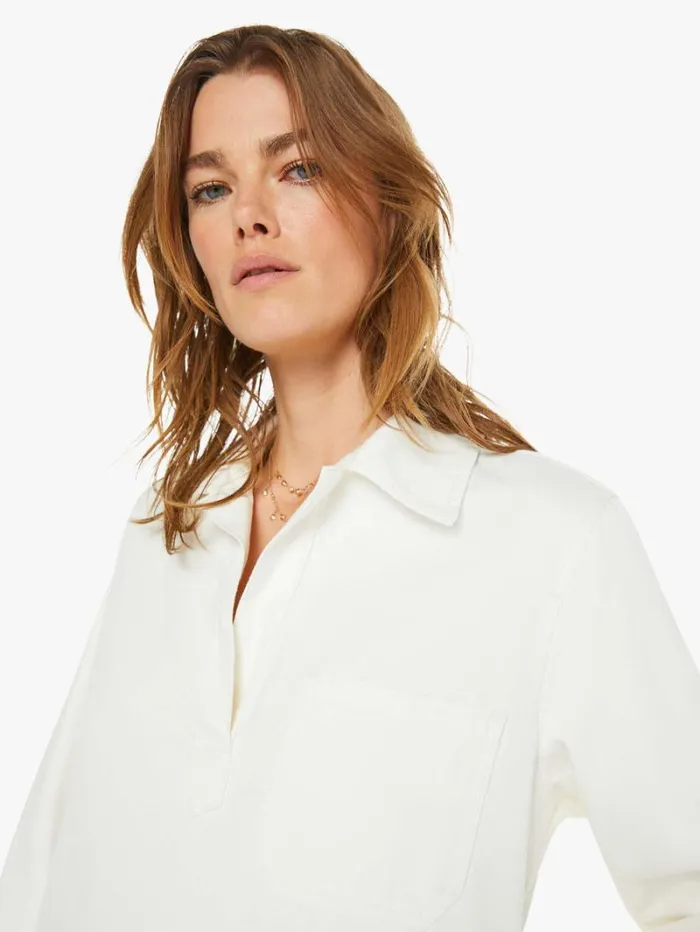 Women Mother Denim Max Dress White Women Mother Denim Max Dress White