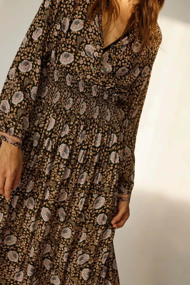 Women Natalie Martin Bottoms Bella Skirt Vintage Flowers Sepia Women Natalie Martin Bottoms Bella Skirt Vintage Flowers Sepia