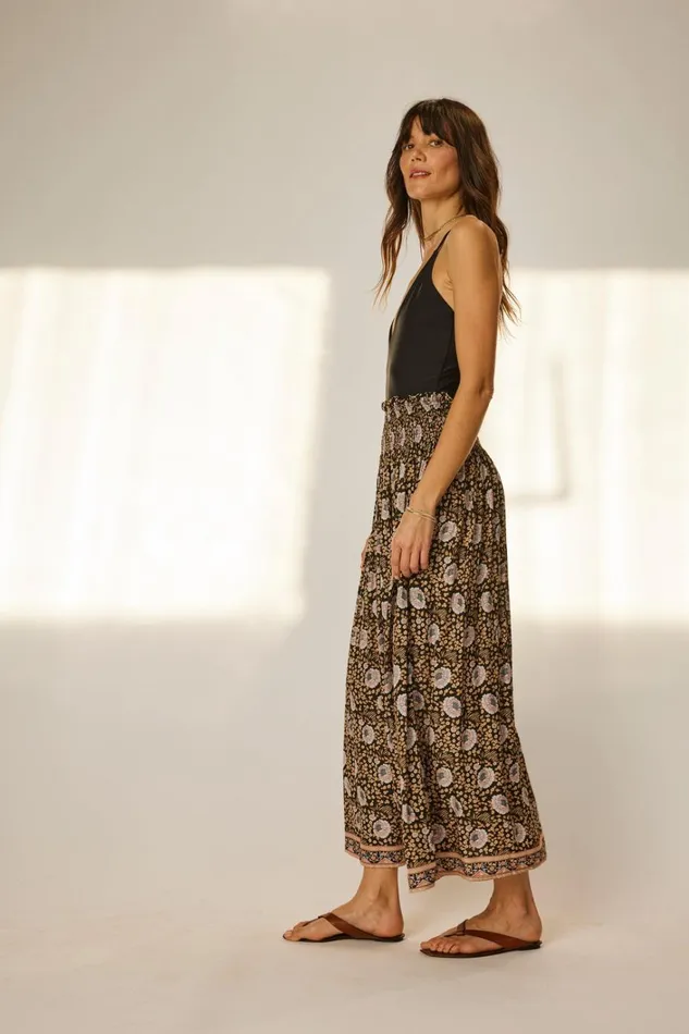 Women Natalie Martin Bottoms Bella Skirt Vintage Flowers Sepia Women Natalie Martin Bottoms Bella Skirt Vintage Flowers Sepia