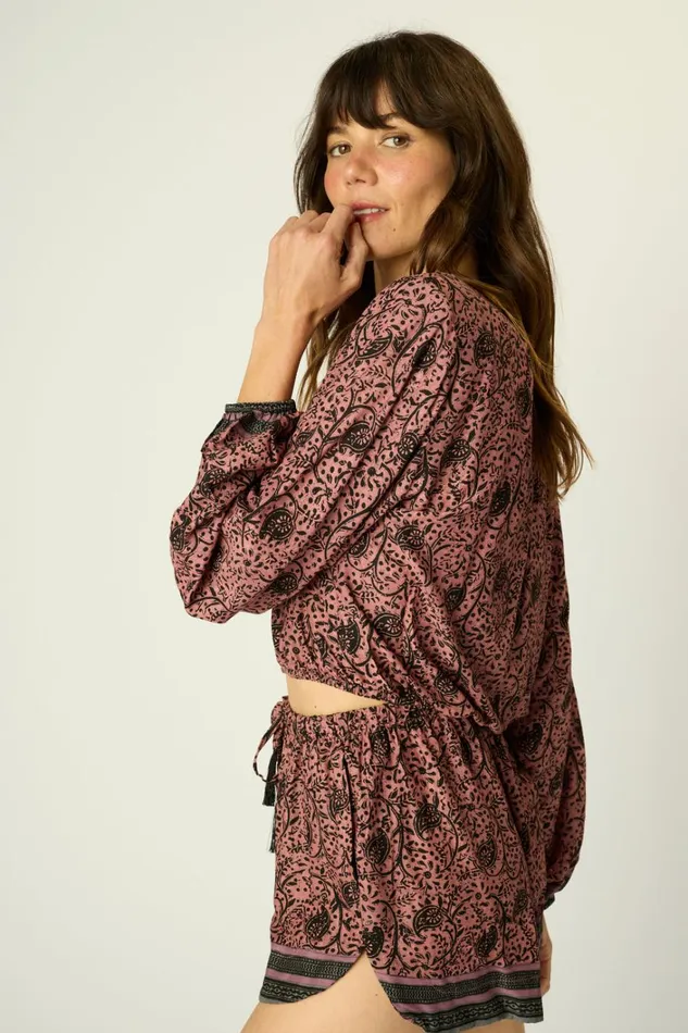 Women Natalie Martin Bottoms Tash Short Water Lily Mauve Women Natalie Martin Bottoms Tash Short Water Lily Mauve