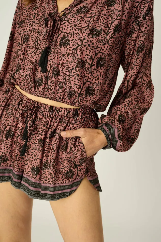 Women Natalie Martin Bottoms Tash Short Water Lily Mauve Women Natalie Martin Bottoms Tash Short Water Lily Mauve