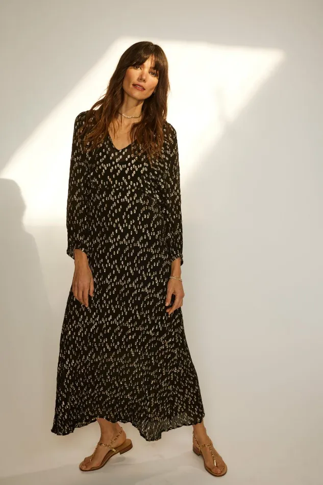 Women Natalie Martin Dresses Alice Dress Metallic Chiffon