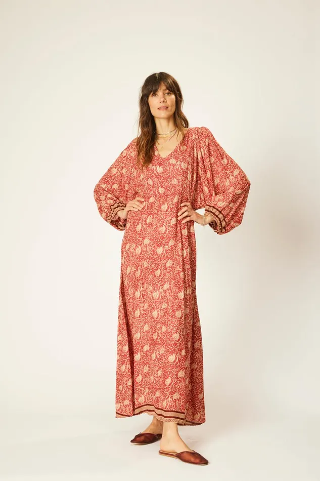 Women Natalie Martin Dresses Alice Dress Water Lily Terracotta