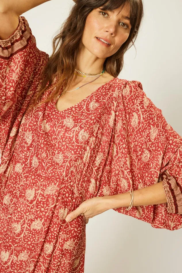 Women Natalie Martin Dresses Alice Dress Water Lily Terracotta