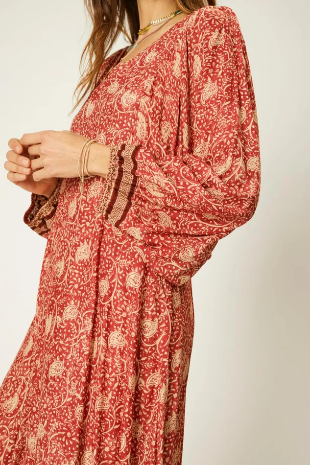 Women Natalie Martin Dresses Alice Dress Water Lily Terracotta
