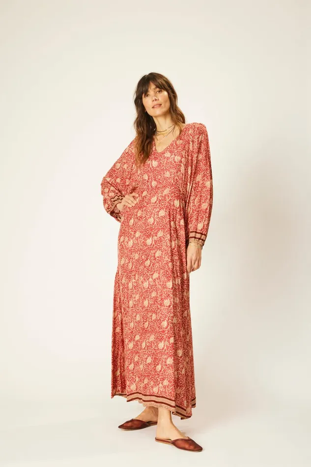 Women Natalie Martin Dresses Alice Dress Water Lily Terracotta