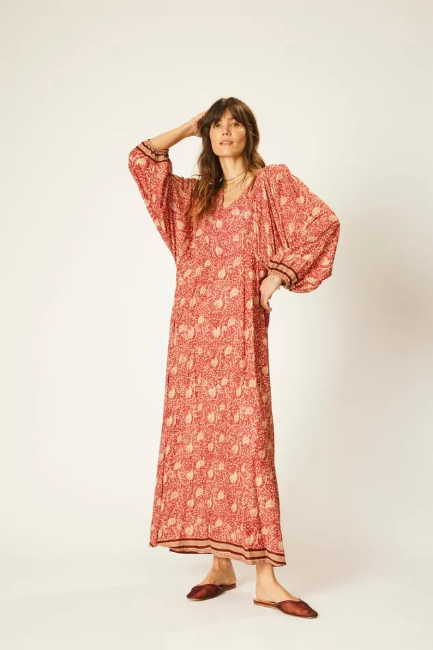 Women Natalie Martin Dresses Alice Dress Water Lily Terracotta
