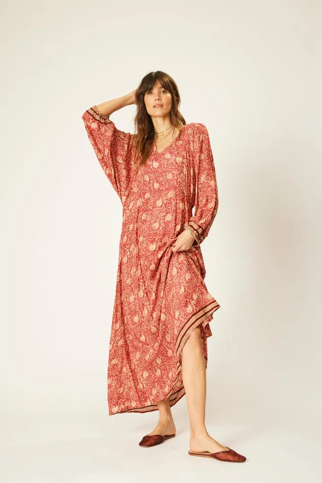 Women Natalie Martin Dresses Alice Dress Water Lily Terracotta