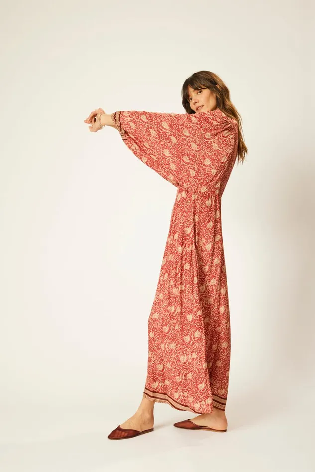 Women Natalie Martin Dresses Alice Dress Water Lily Terracotta