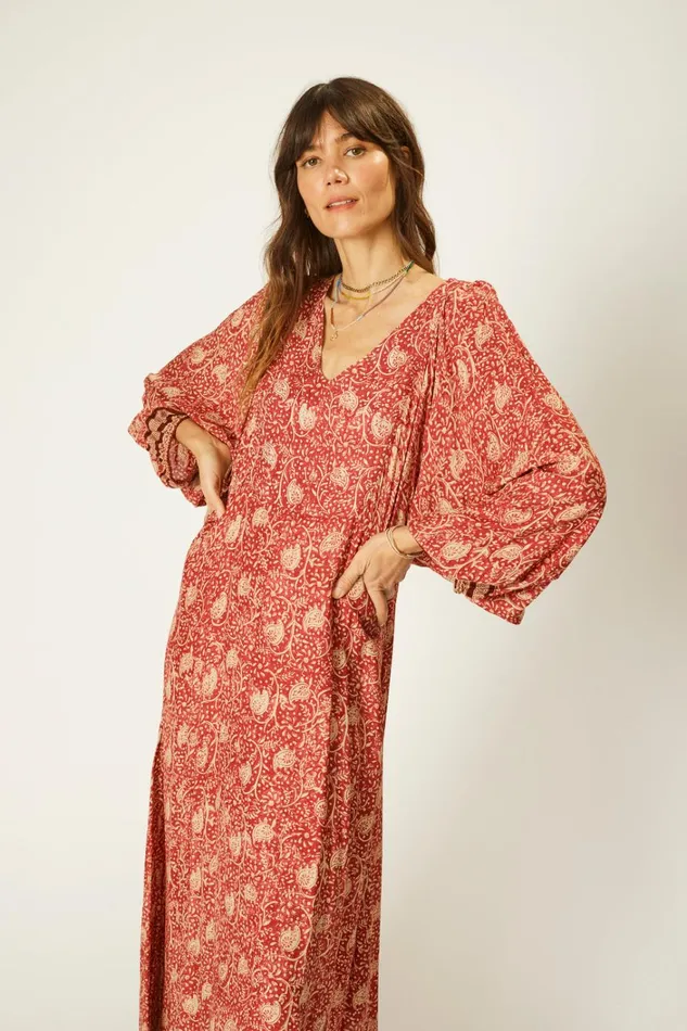 Women Natalie Martin Dresses Alice Dress Water Lily Terracotta