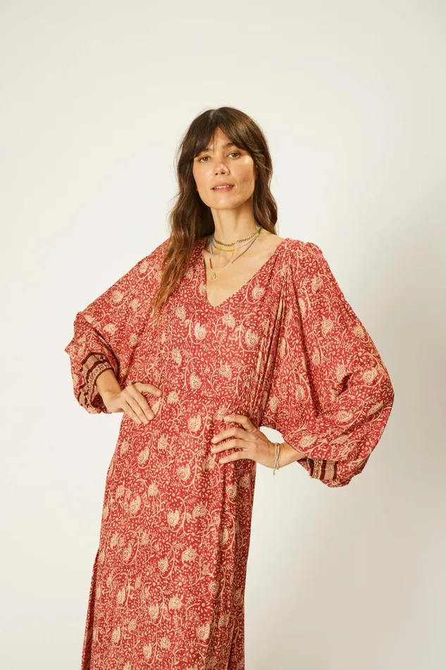 Women Natalie Martin Dresses Alice Dress Water Lily Terracotta