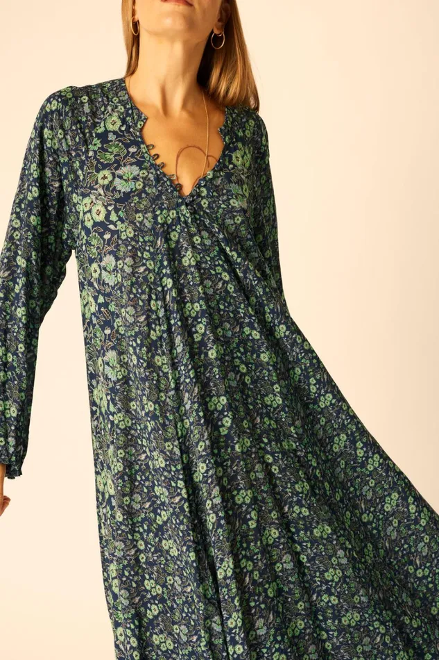 Women Natalie Martin Dresses Fiore Maxi Petite Fleur Marine