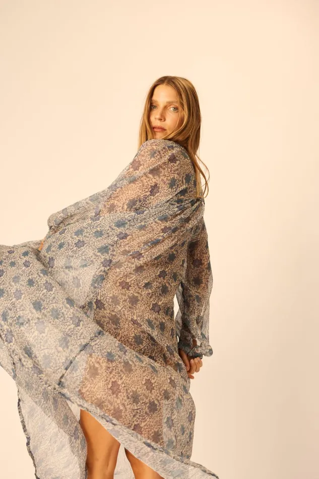 Women Natalie Martin Dresses Fiore Maxi Snowflake Sea