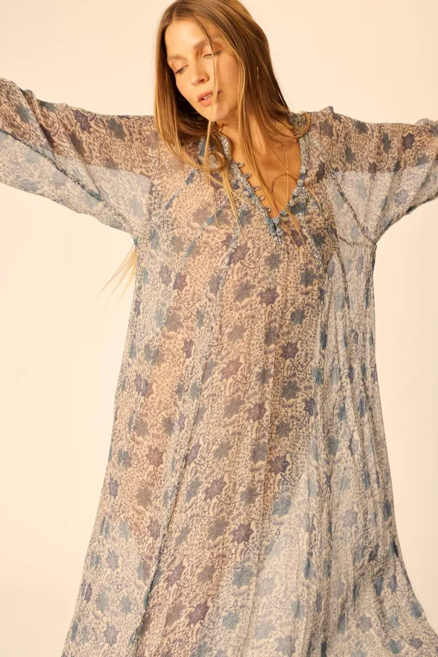 Women Natalie Martin Dresses Fiore Maxi Snowflake Sea