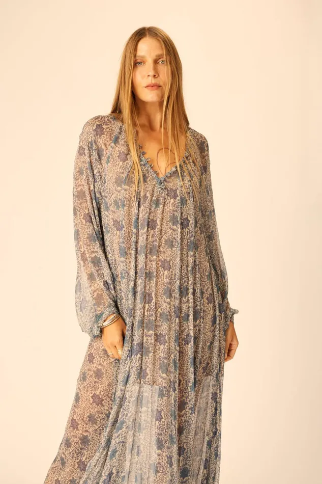 Women Natalie Martin Dresses Fiore Maxi Snowflake Sea