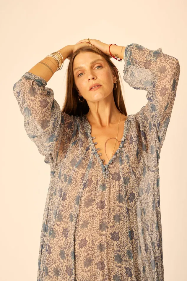 Women Natalie Martin Dresses Fiore Maxi Snowflake Sea