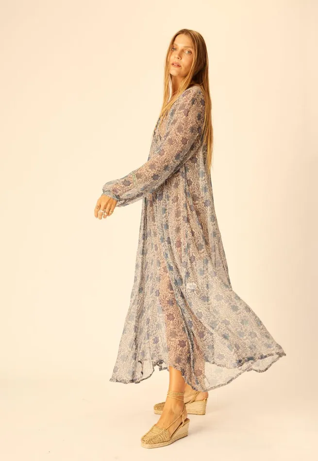 Women Natalie Martin Dresses Fiore Maxi Snowflake Sea