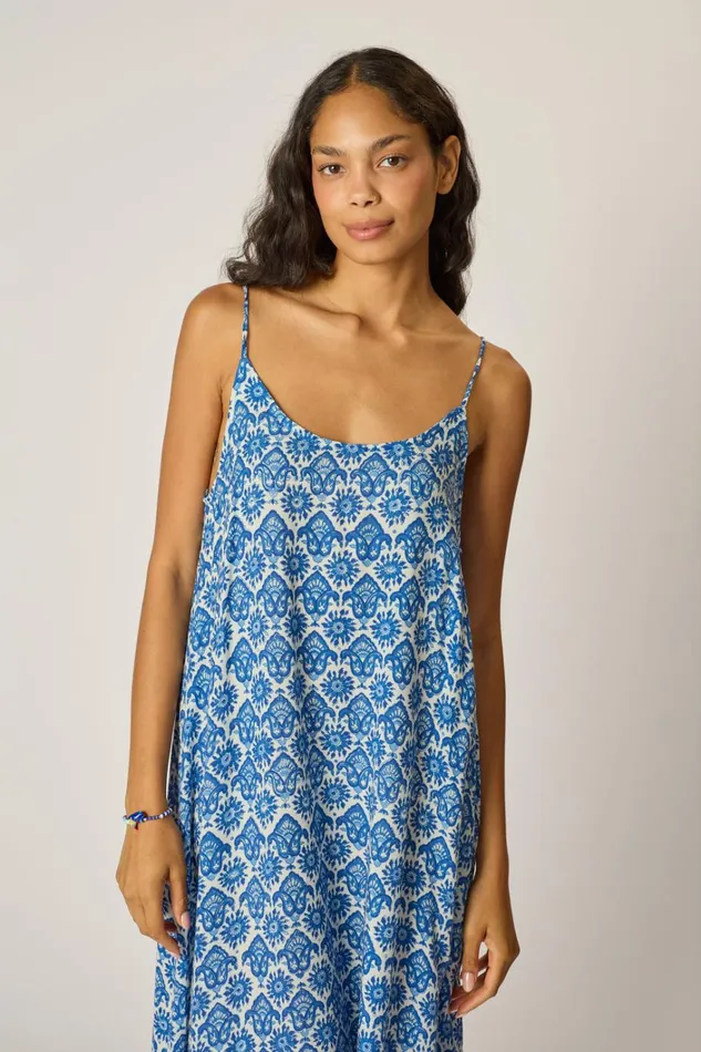 Women Natalie Martin Dresses Heather Maxi Fleurdelis Blue