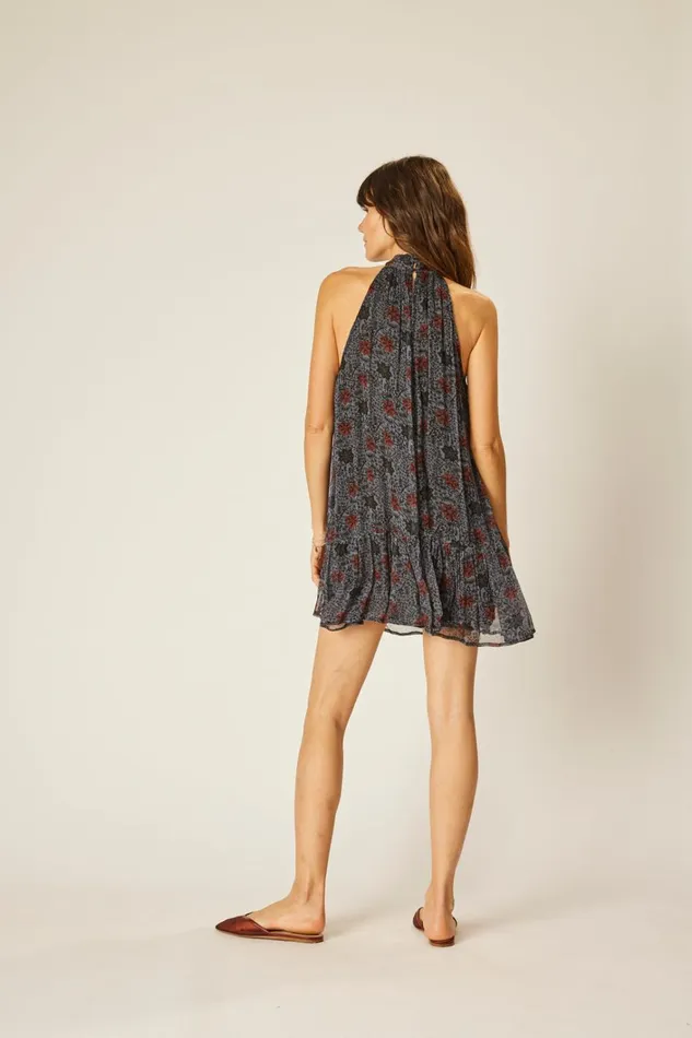 Women Natalie Martin Dresses Indiana Mini Snowflake Steel Blue