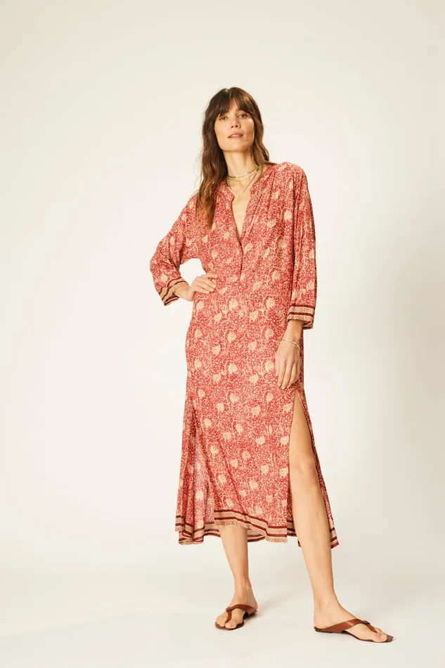 Women Natalie Martin Dresses Isobel Dress Water Lily Terracotta
