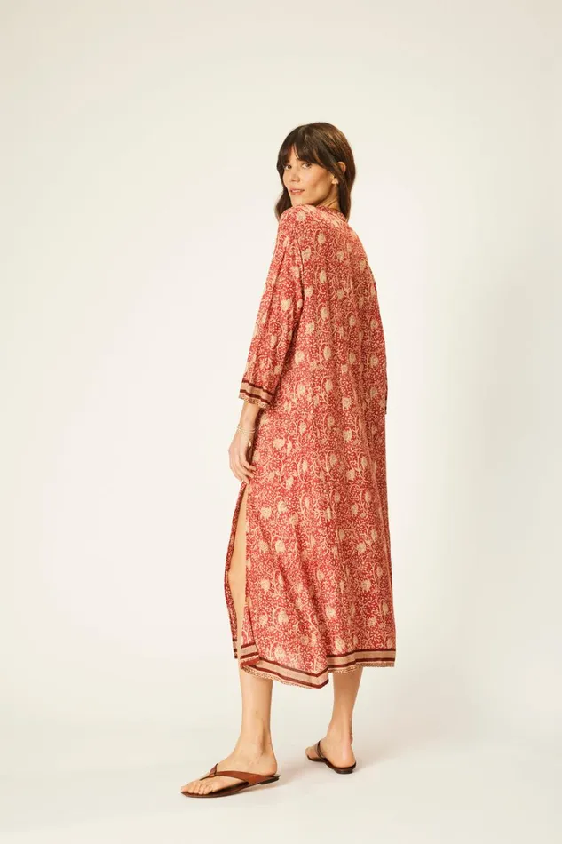 Women Natalie Martin Dresses Isobel Dress Water Lily Terracotta