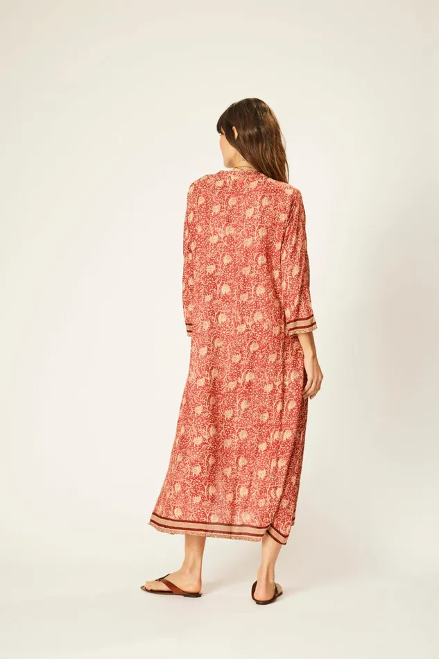 Women Natalie Martin Dresses Isobel Dress Water Lily Terracotta