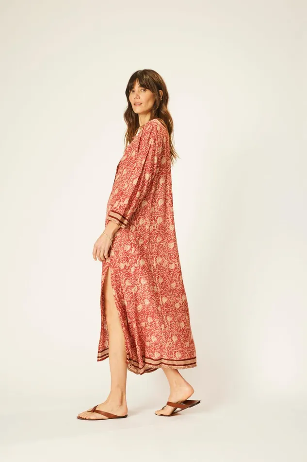 Women Natalie Martin Dresses Isobel Dress Water Lily Terracotta