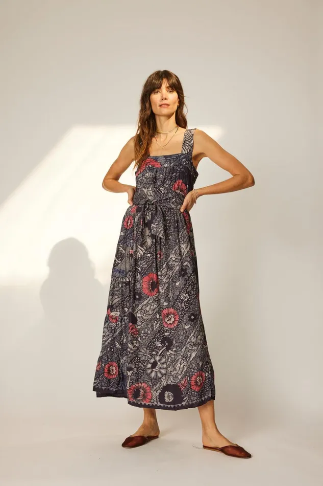 Women Natalie Martin Dresses Jasmine Maxi Peacock Ink