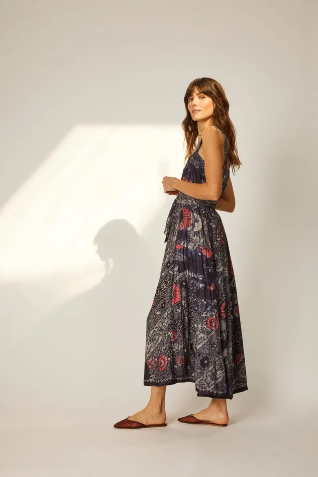 Women Natalie Martin Dresses Jasmine Maxi Peacock Ink
