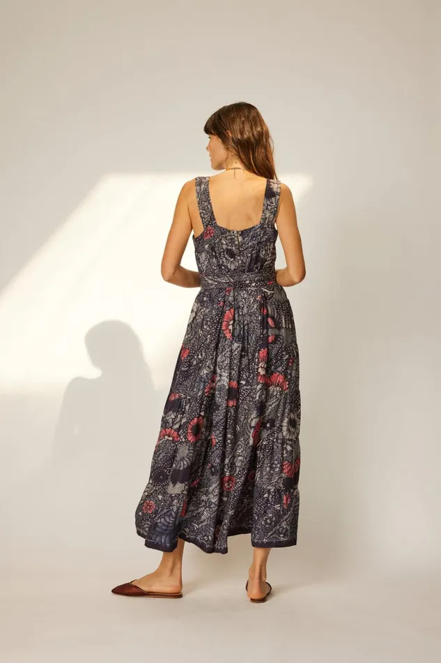 Women Natalie Martin Dresses Jasmine Maxi Peacock Ink