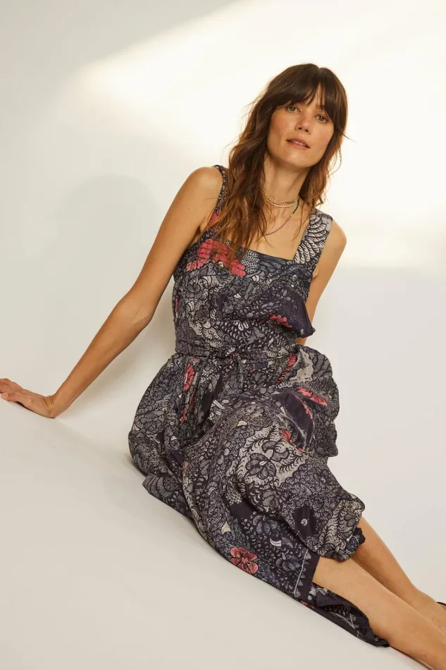 Women Natalie Martin Dresses Jasmine Maxi Peacock Ink