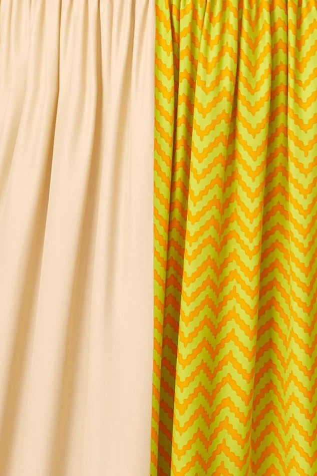 Women Natalie Martin Dresses Jerusha Mini Block Zigzag Tangerine