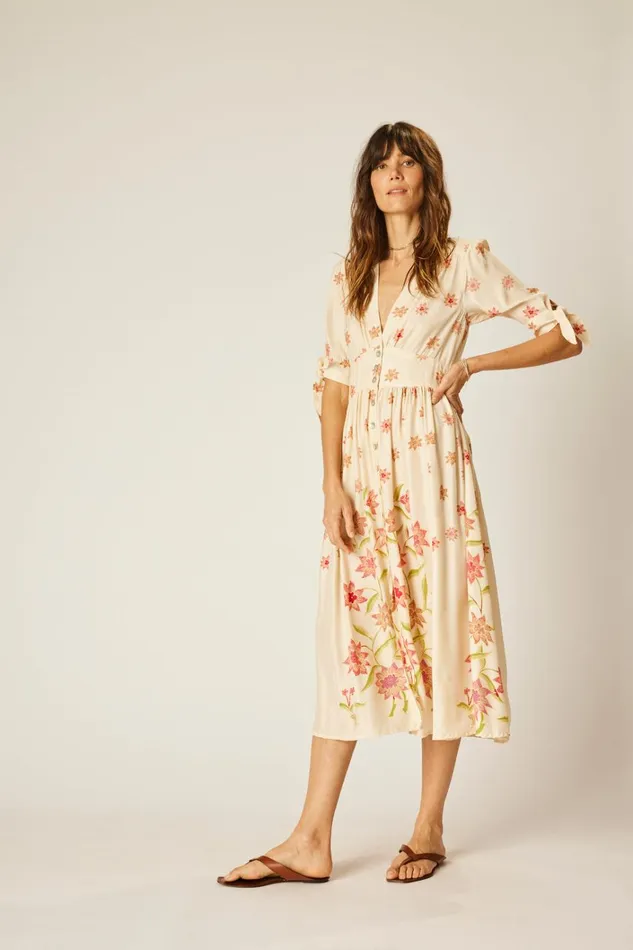 Women Natalie Martin Dresses Layla Dress Starflower Cream