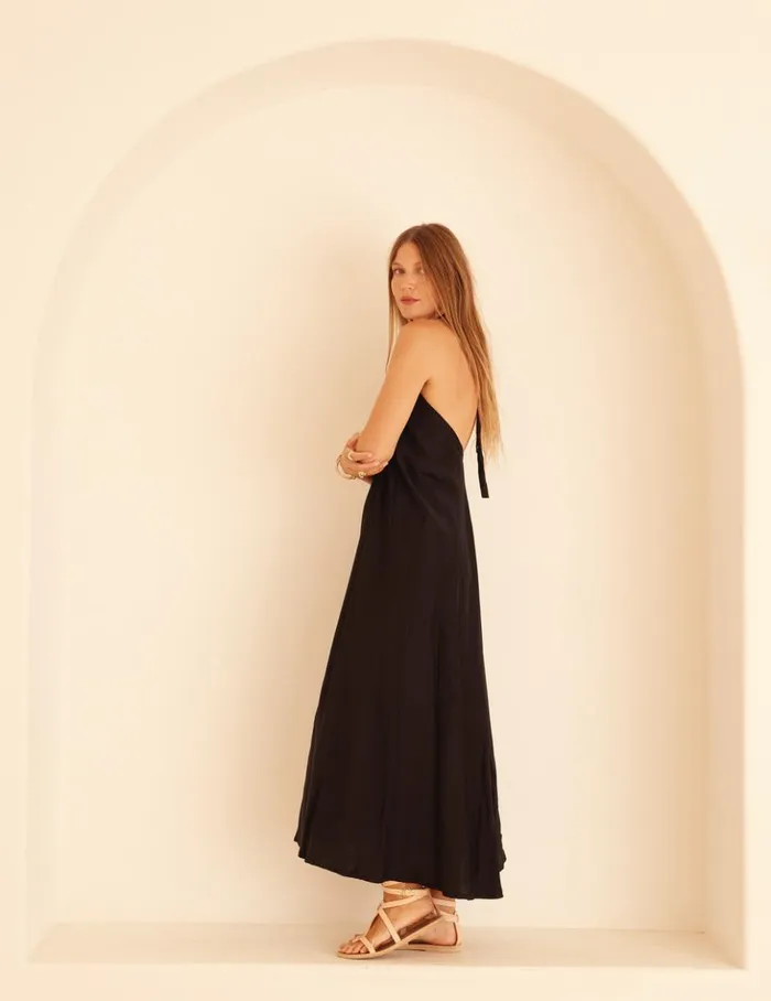 Women Natalie Martin Dresses Lola Dress Black Silk
