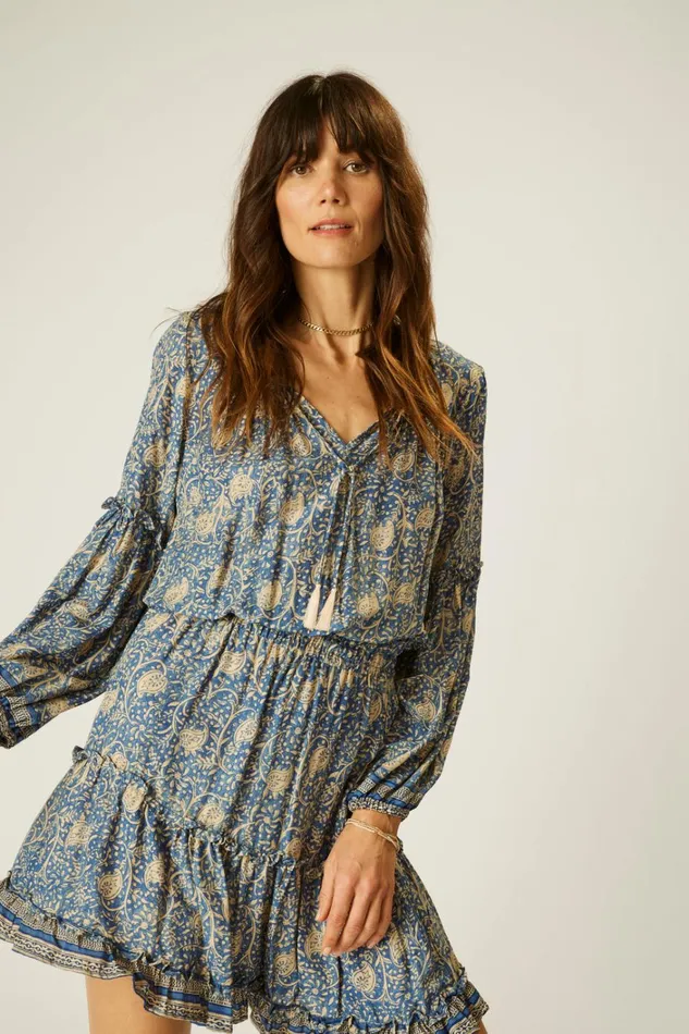 Women Natalie Martin Dresses Maggie Dress Water Lily Blue