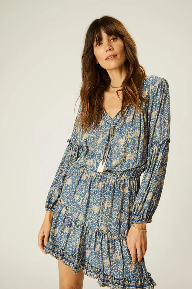 Women Natalie Martin Dresses Maggie Dress Water Lily Blue