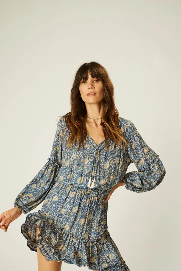 Women Natalie Martin Dresses Maggie Dress Water Lily Blue
