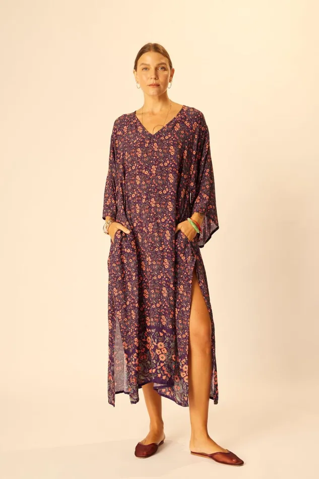 Women Natalie Martin Dresses Marin Dress With Sash Batik Stripe Sage