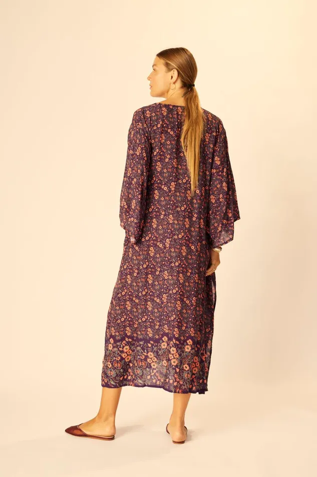Women Natalie Martin Dresses Marin Dress With Sash Batik Stripe Sage