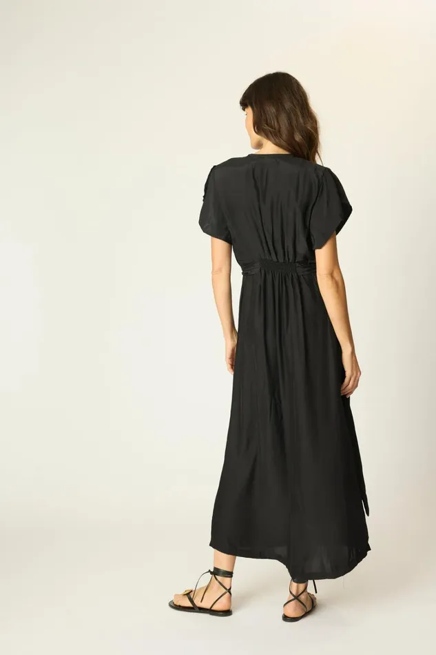 Women Natalie Martin Dresses Monica Dress Black Silk Women Natalie Martin Dresses Monica Dress Black Silk