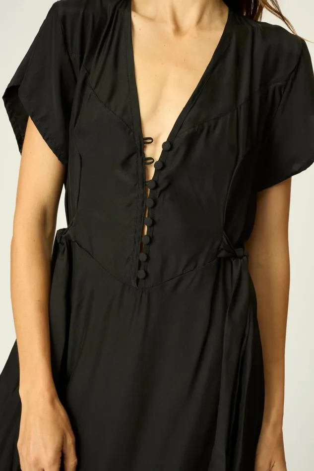 Women Natalie Martin Dresses Monica Dress Black Silk Women Natalie Martin Dresses Monica Dress Black Silk