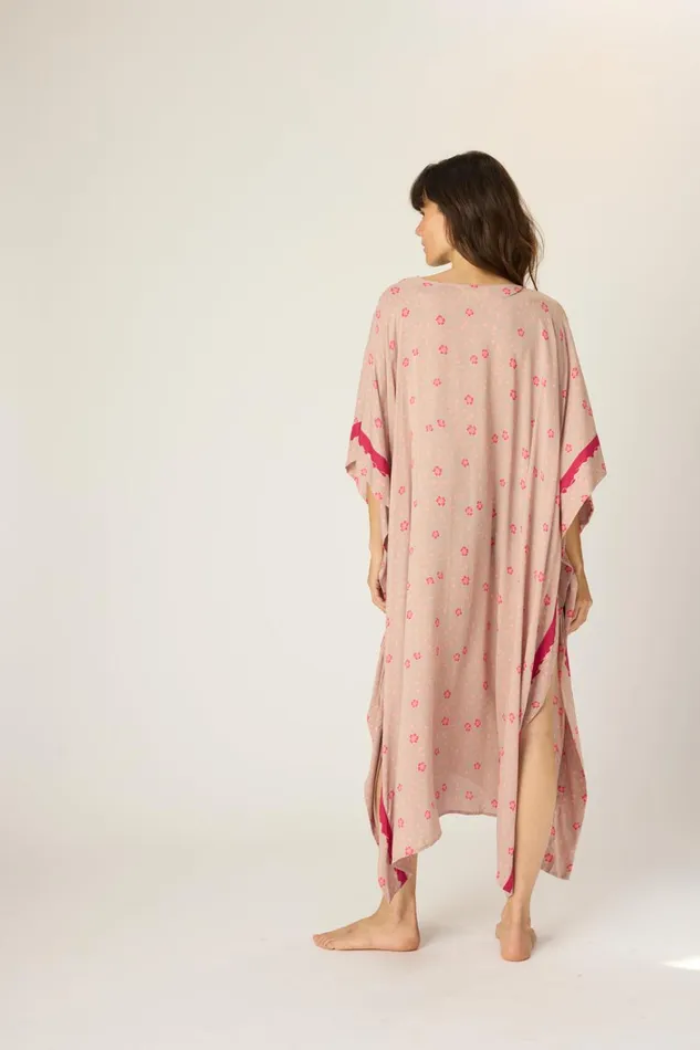 Women Natalie Martin Dresses Paulina Caftan Pinwheel Mink