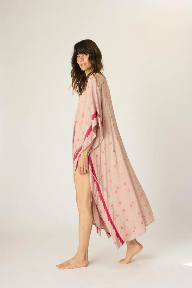 Women Natalie Martin Dresses Paulina Caftan Pinwheel Mink