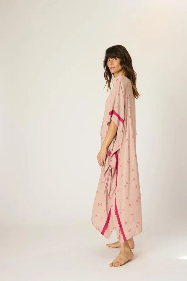 Women Natalie Martin Dresses Paulina Caftan Pinwheel Mink